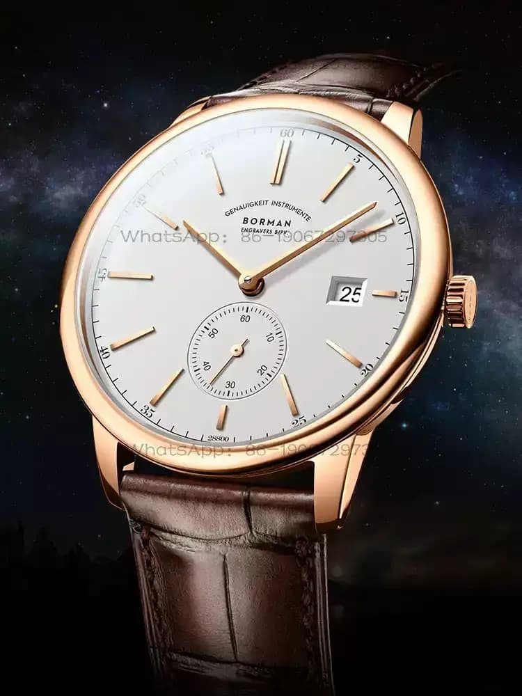 Berman Genuine Ultra-thin Automatic Mechanical Watch Men's Watch Men's Watch Business Leisure Belt Waterproof