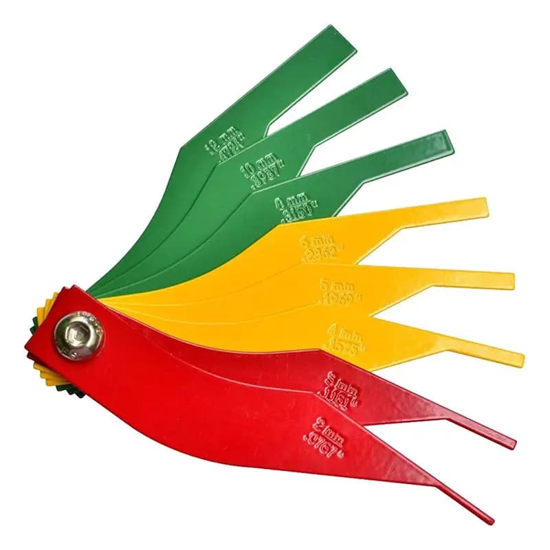 Brake Lining Thickness Gauge, Steel Automotive Brake Pad Measuring Tool, Disc And Drum Brake Lining Gauge Set-X67A