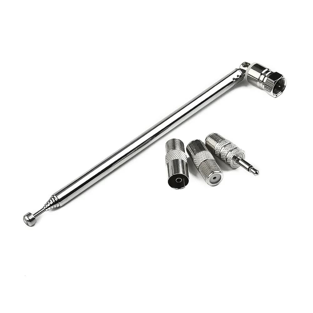 1 set telescopico DAB/FM radio aerea adattatore ricevitore HiFi AV piccolo sistema antenna lunghezza 750mm 7 sezioni strumenti per auto