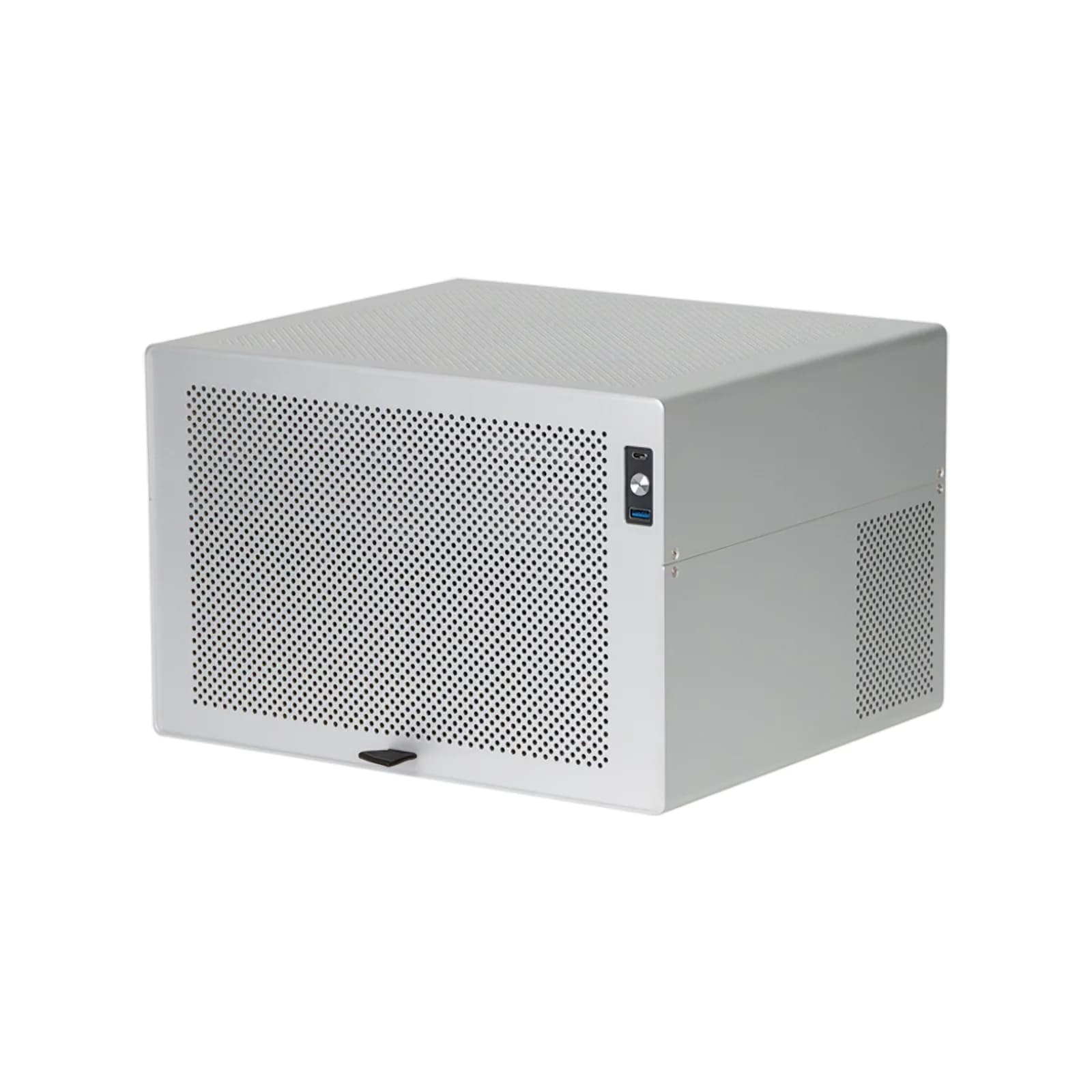 8‑Bay NAS Chassis, Anodized Aluminum Shell, Support ATX Motherboard & SFX Power Supply Home DIY Storage Small Server Case