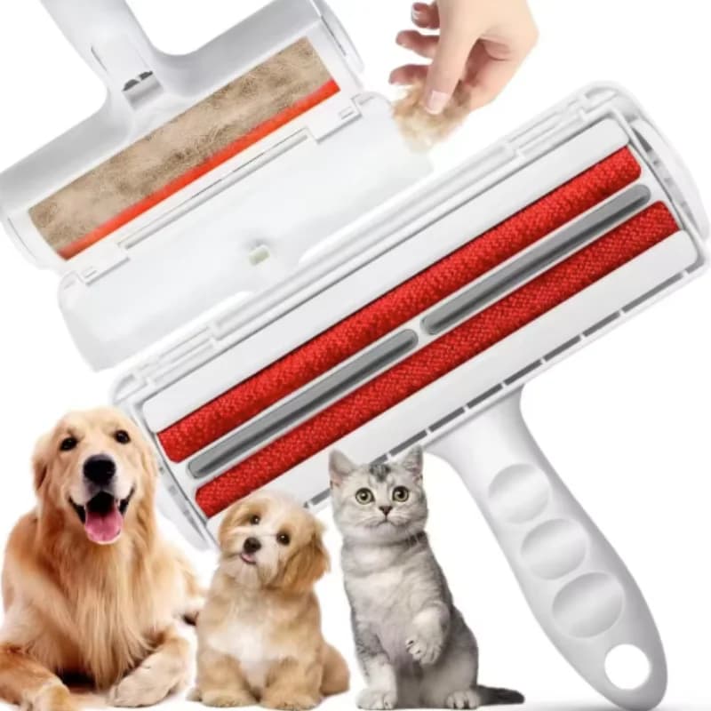 Rullo Rimuovi Peli per Animali Domestici, Autopulente, per Cani e Gatti, Utilizzo con Una Sola Mano, Strumento per la Pulizia dei Peli