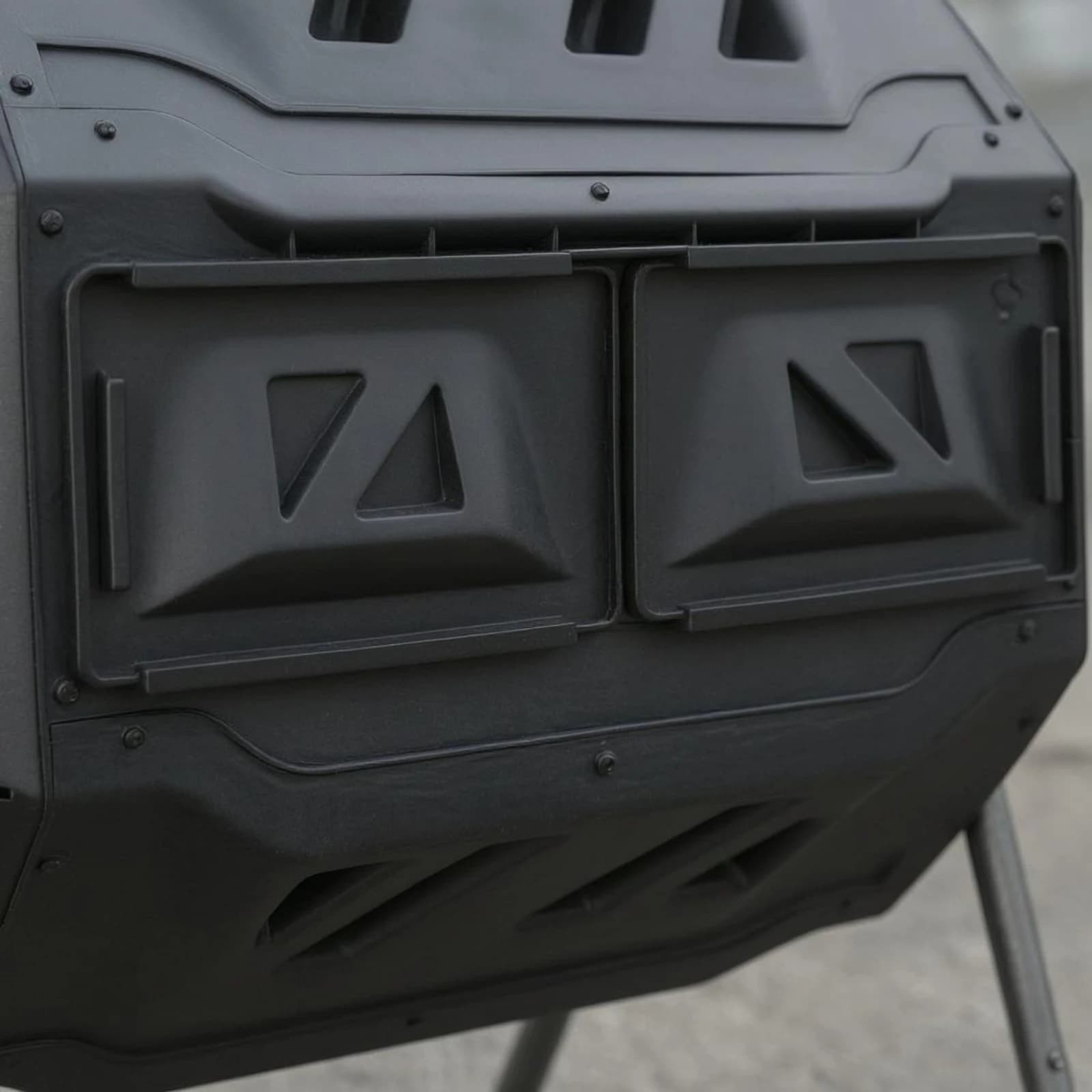 Vented Rotating Compost Bin PP Plastic Octagonal Compost Tumbler
