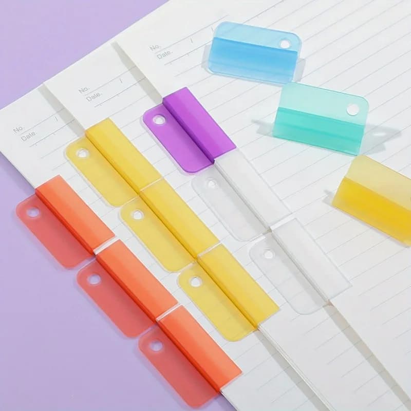 Cartella con indice a colori, Adesivo per classificazione documenti, Cartella segnalibro multifunzionale, Accessori per ufficio e studio
