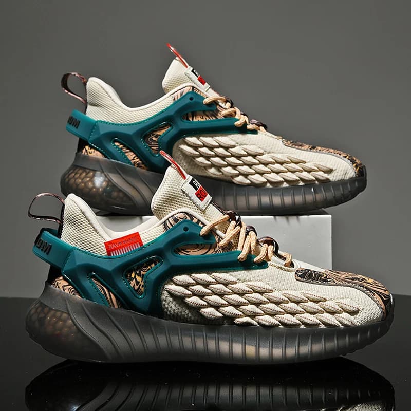 Scarpe da uomo Sneakers da uomo traspiranti moda comode scarpe Casual Tenis scarpe da corsa sportive nuove scarpe mimetiche Popcorn