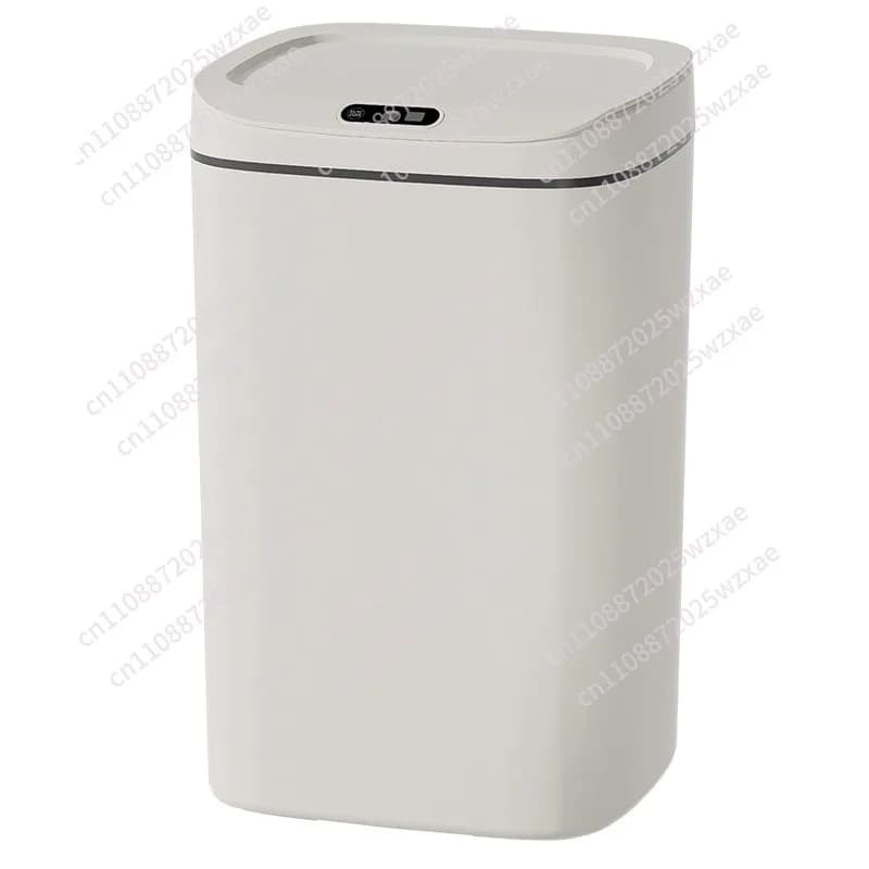 Smart trash can, large capacity, automatic opening lid, bathroom induction crack, trash can induction trash can