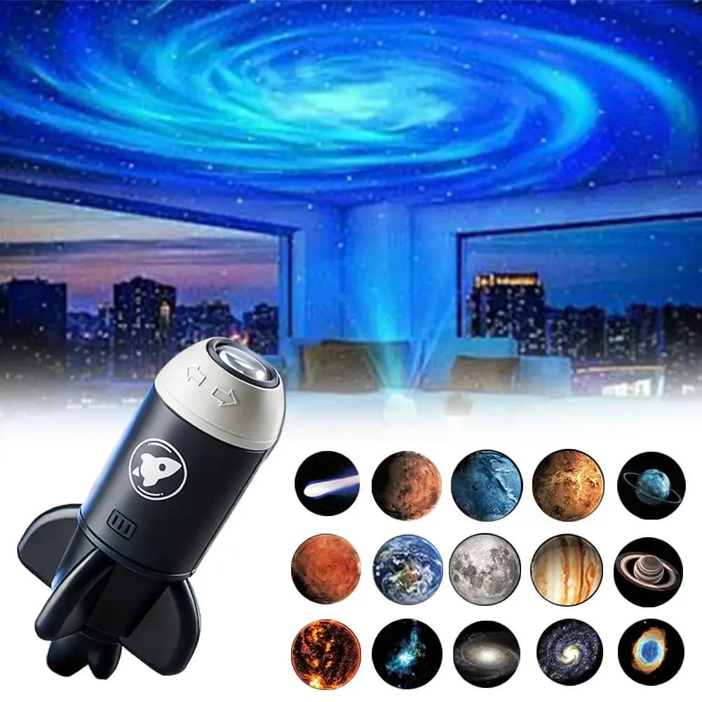 USB galaxy Projector Night Light Mini Galaxy 360° Rotate LED Starry Sky Projector Planetarium Lamp For Party Kids Bedroom Decor