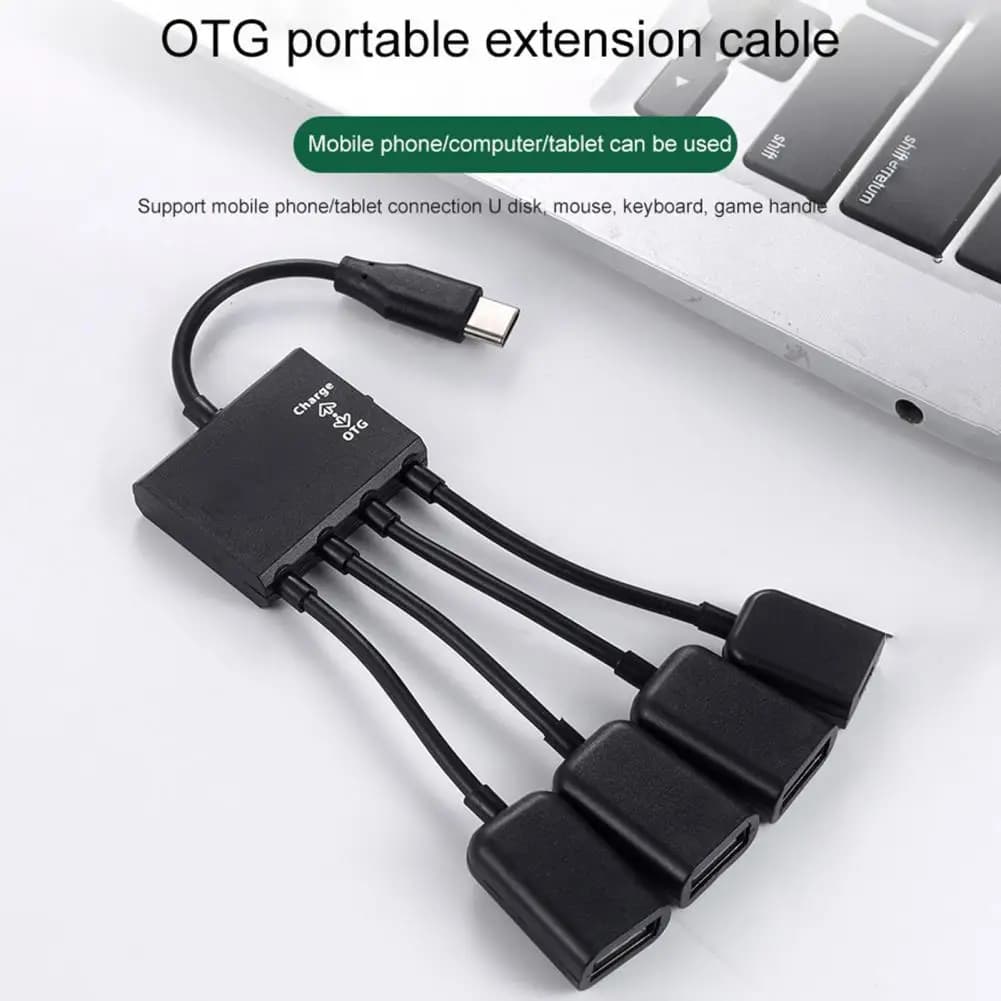 Compact OTG Converter Cable High Performance Durable Converter Wire Type-c to USB Converter Cable