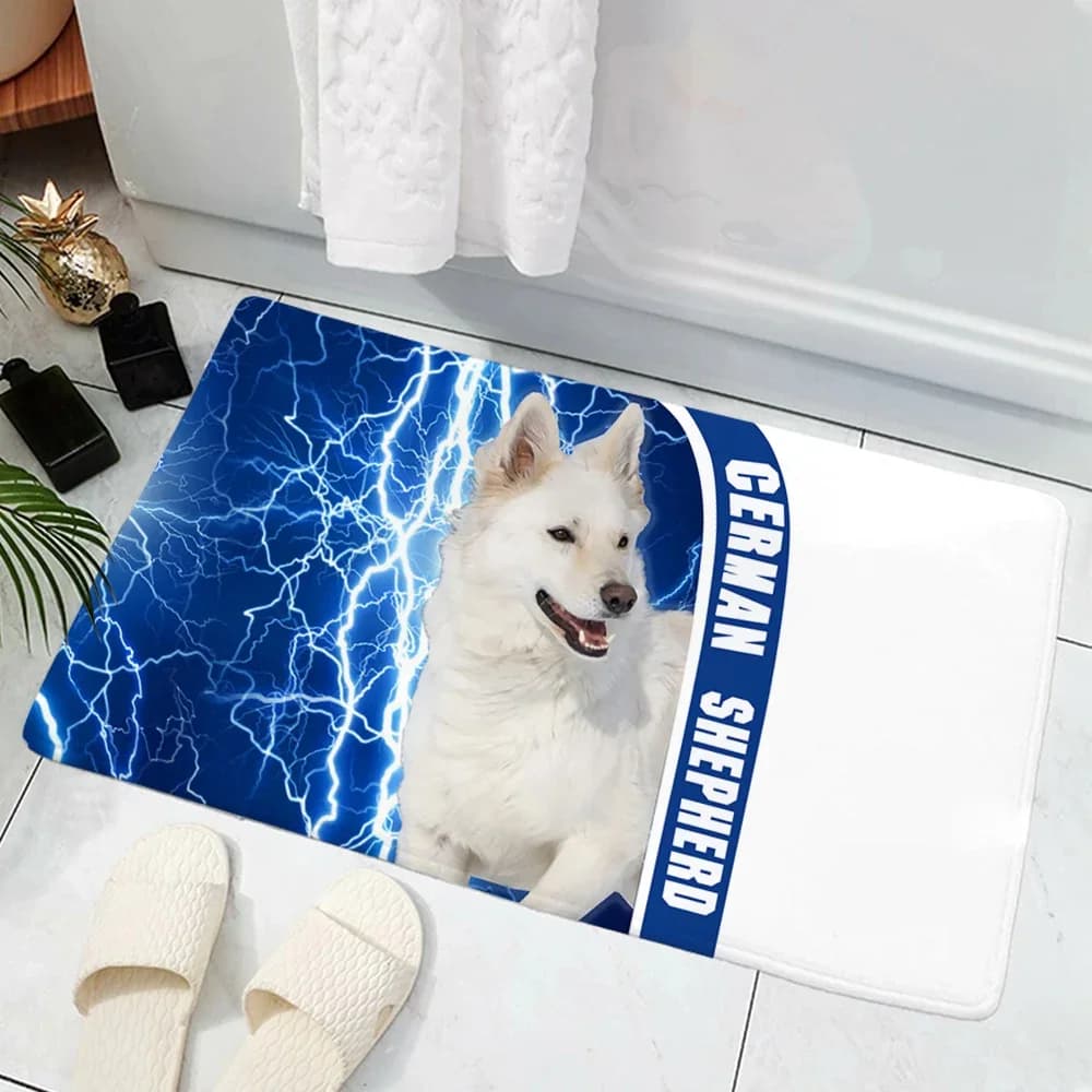CLOOCL Si prega di Ricorda Pastore Tedesco Cane Zerbino Decor 3D Stampa Tappeto Flanella Antiscivolo Assorbimento D'acqua Zerbino Camera Da Letto Portico