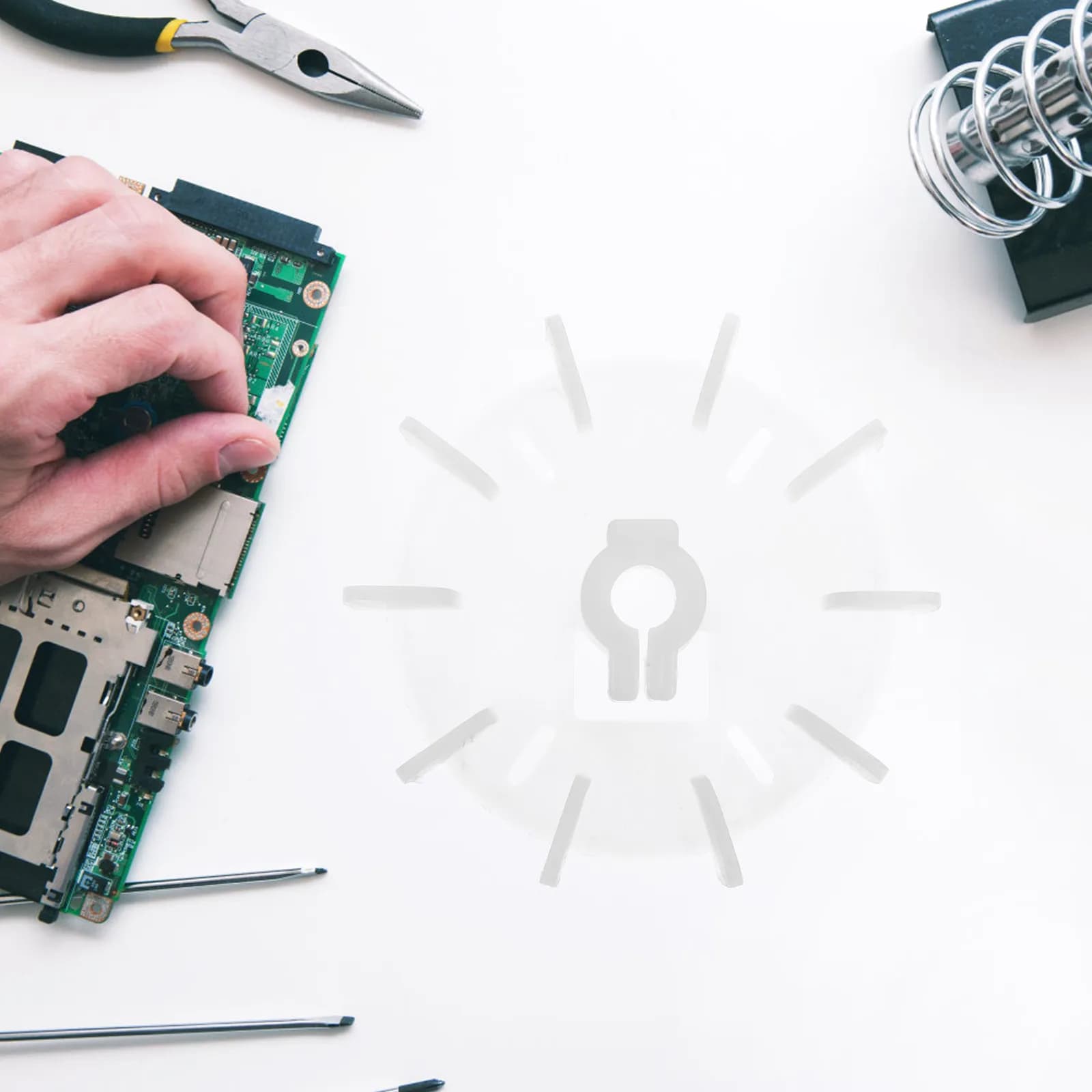 Ventola di Raffreddamento in Plastica per Motore, Ricambio Radiatore per Raffreddamento Motore Elettrico, Dissipazione Efficiente del Calore, Design con Bloccaggio