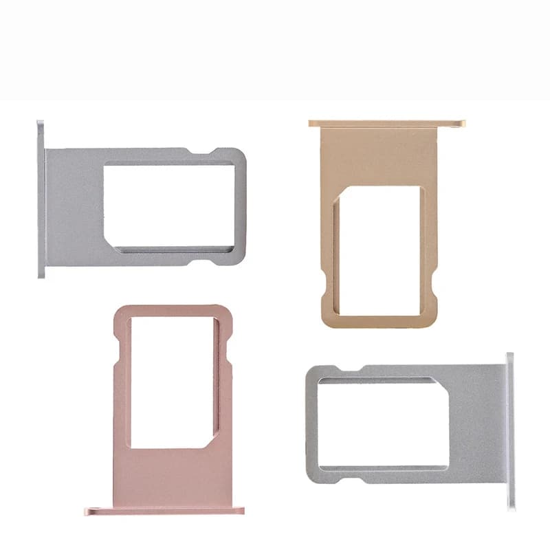 Supporto per slot per vassoio scheda SIM per iPhone 6 6Plus Supporto per vassoio slot per scheda SIM Parti di ricambio per presa per lettore di schede SIM