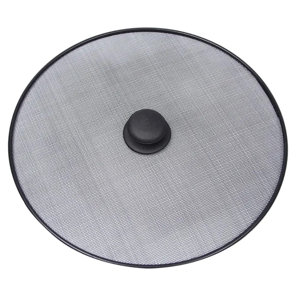 Schermo antispruzzo nero padella antigrasso coperchio paraspruzzi olio coperchio paraspruzzi a rete Fine coperchio utensili da cucina