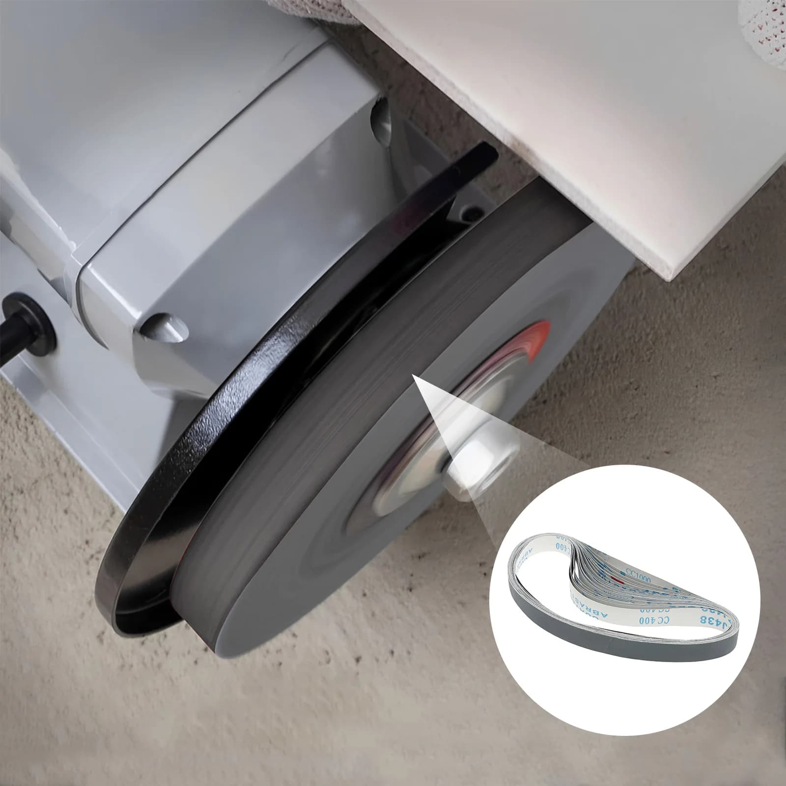 Nastri abrasivi in carburo di silicio da 20 pezzi Nastri abrasivi resistenti all'abrasione Carta vetrata per lucidatura efficiente per legno metallo