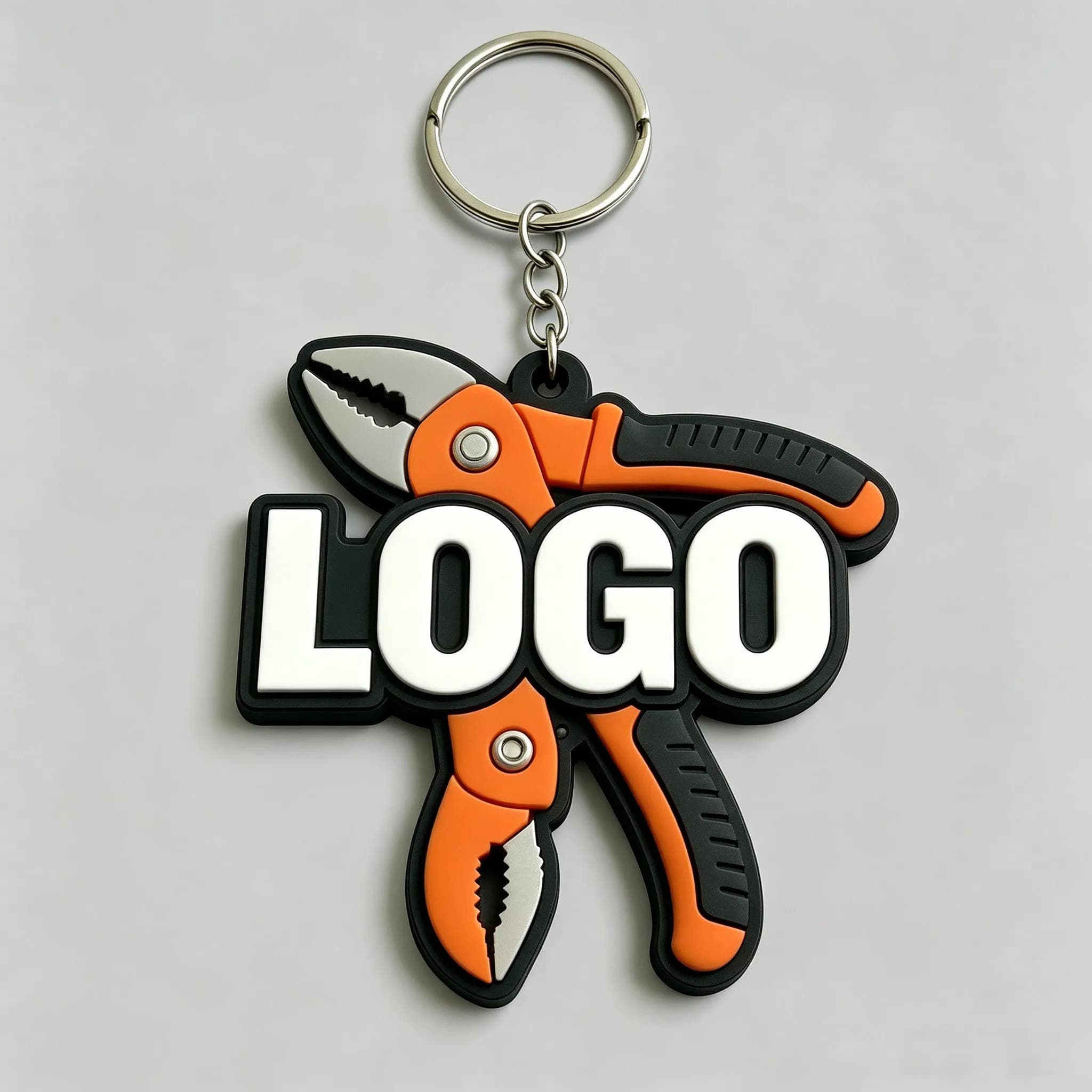 Custom PVC Keychain With Key Chain Ring For DIY and Craft,Teacher Coworker Team Staff Volunteer