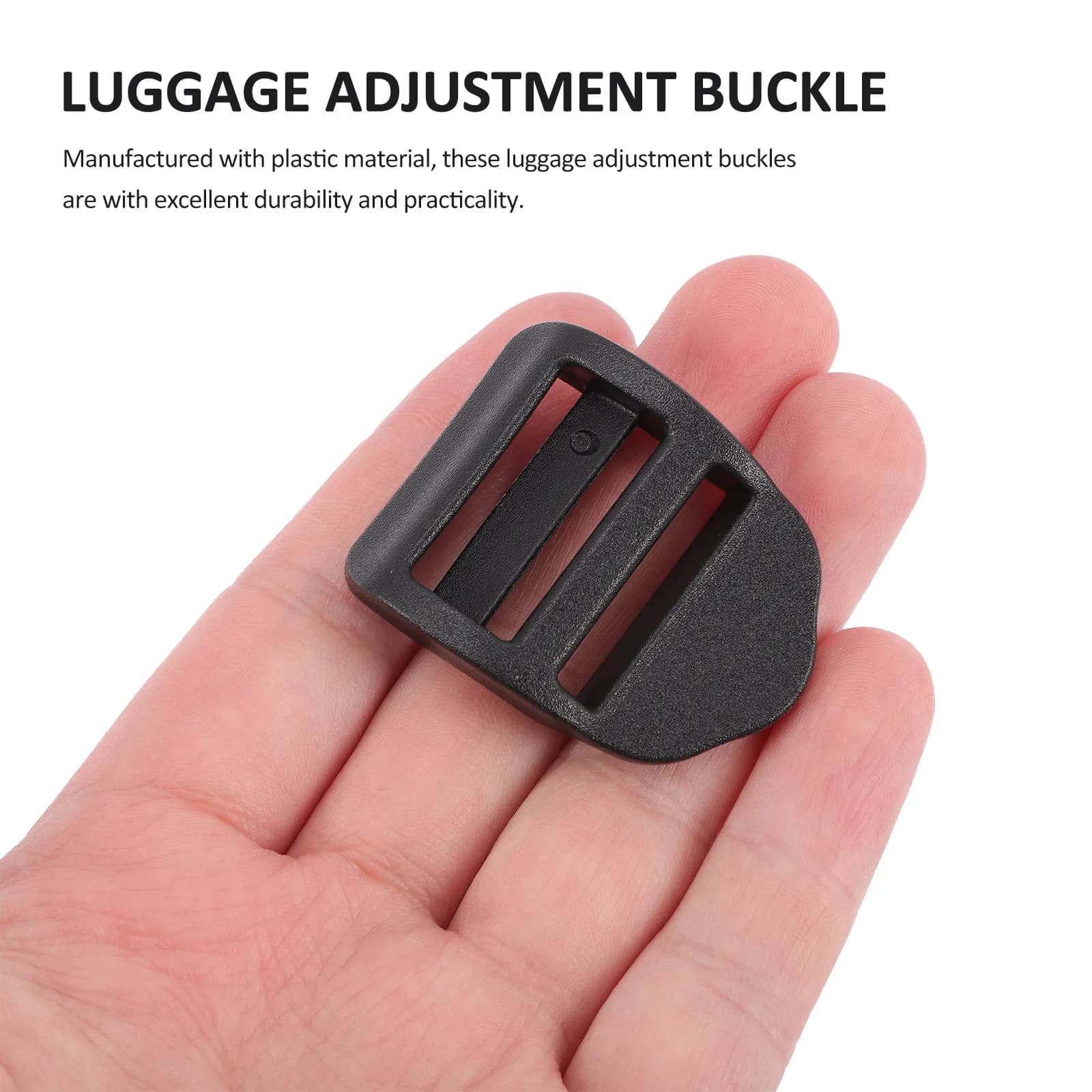 10 Pieces Adjustable Sliding Buckle for Paracord Plastic, for Baggage, Backpacks, Belts, Weapon, Quick Hook, Fai-da-te Use