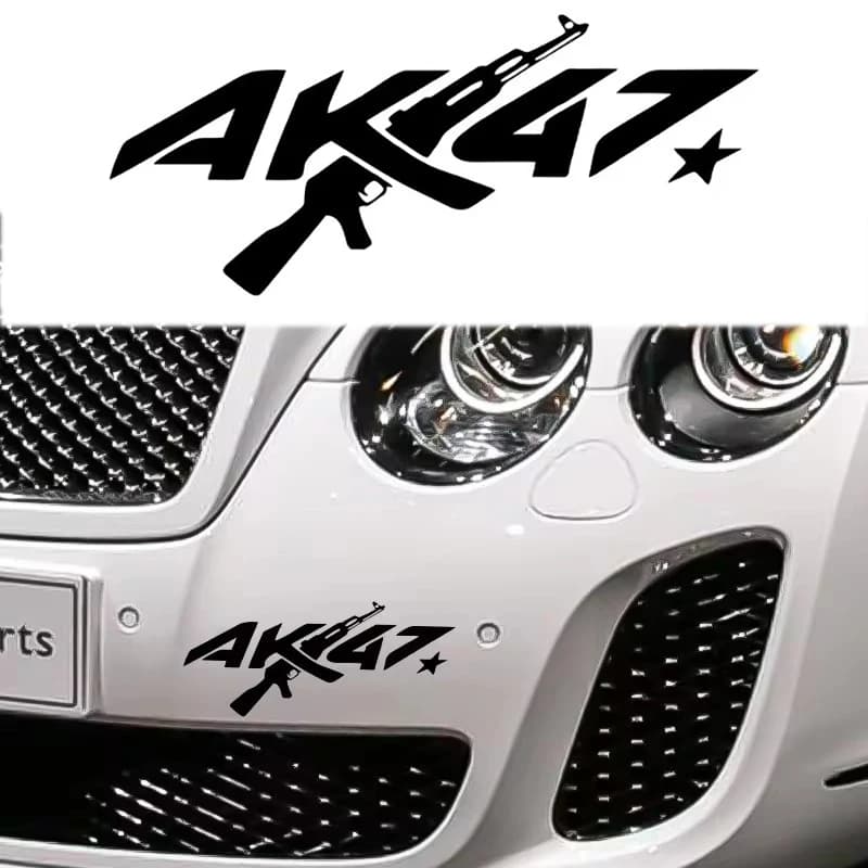 Car Front and Rear Glass Car Stickers Triangle Window Sticker AK Creative Personality Reflective Decals Waterproof Car Stickers