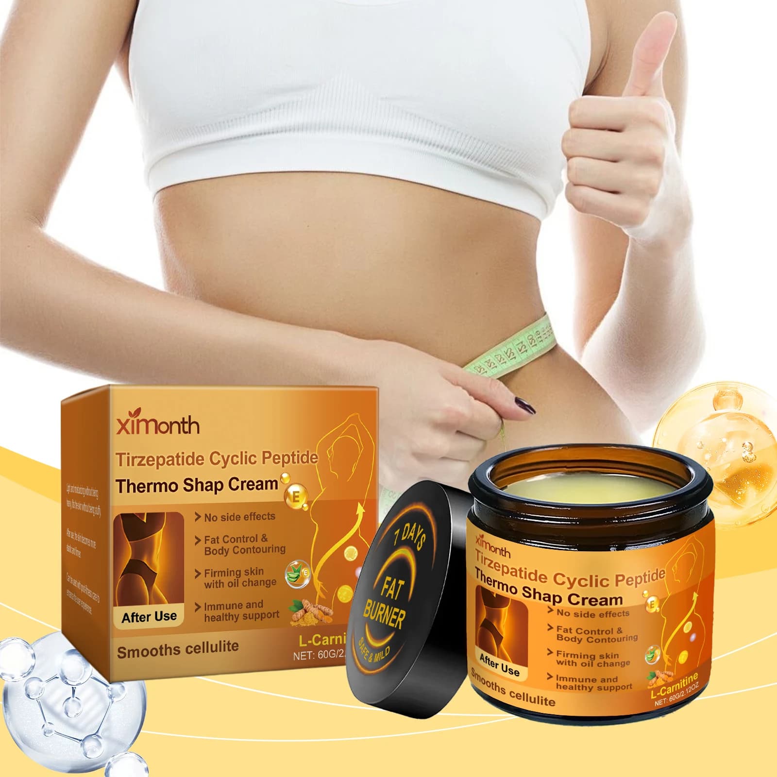 Crema bruciagrassi Anticellulite Rassodante Pancia Gamba Corpo Perdita di peso Fitness Modellante Idratante Nutriente Massaggio Crema dimagrante