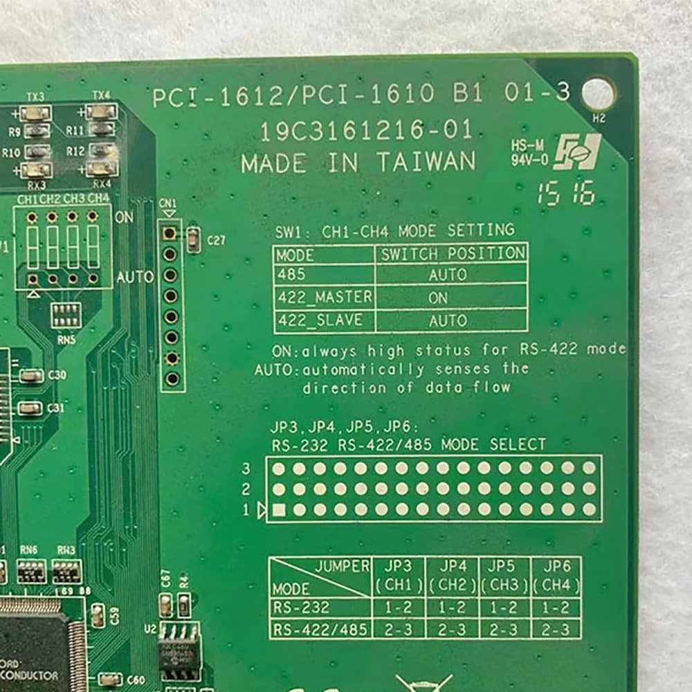 high stability PCI-1610A 4-Port RS232 PCI Communication Card Data Capture Card