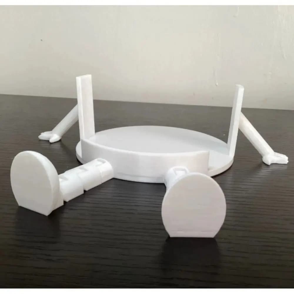 Portarotolo Creativo Riutilizzabile Portatile Stampato in 3D con Giunti Mobili Semplici Dispenser per Rotoli di Carta Igienica e Asciugamani