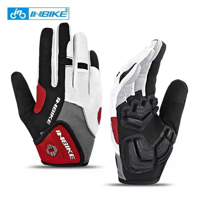 Cycling Gloves INBIKE Sporty Cycling Gloves for Men MTB Touch Screen Cycling Accessories for Fitness Climbing Bike