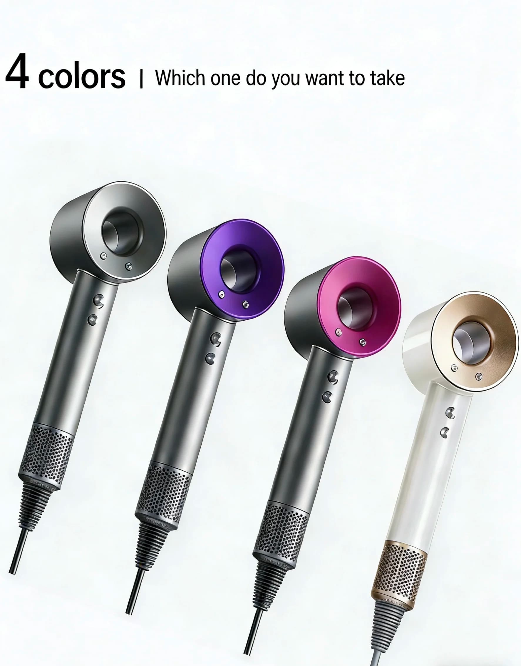 Professional hair dryer 5-in-1 Lightweight with Thermal Control and Hot Air and Cold Hair