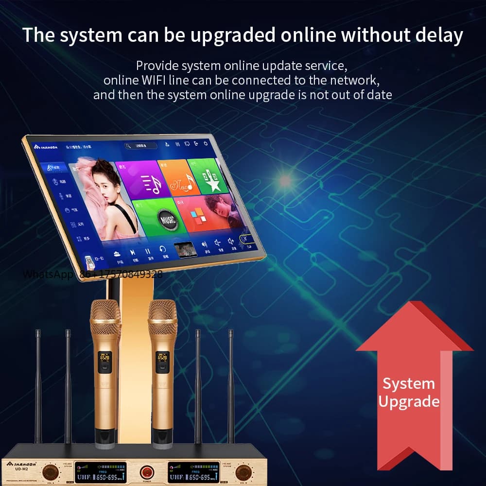 21.5" Karaoke Player Wifi Touch Screen 8TB KTV Karaoke Machine AI Function Professional KTV All in One Singing Karaoke System