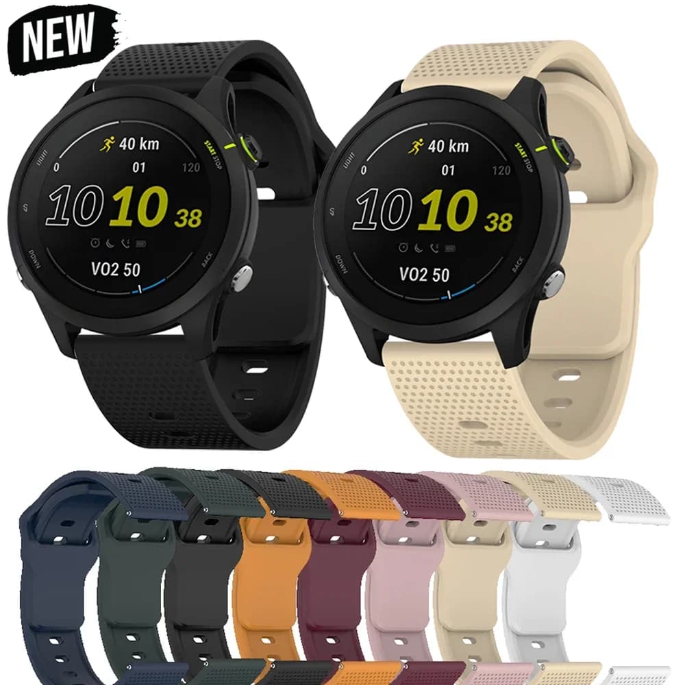 20mm 22mm Silicone Watch Strap for Samsung 46mm/Galaxy Watch3 45mm/Gear S3 Frontier, Sports Watch Band Compatible for Huawei