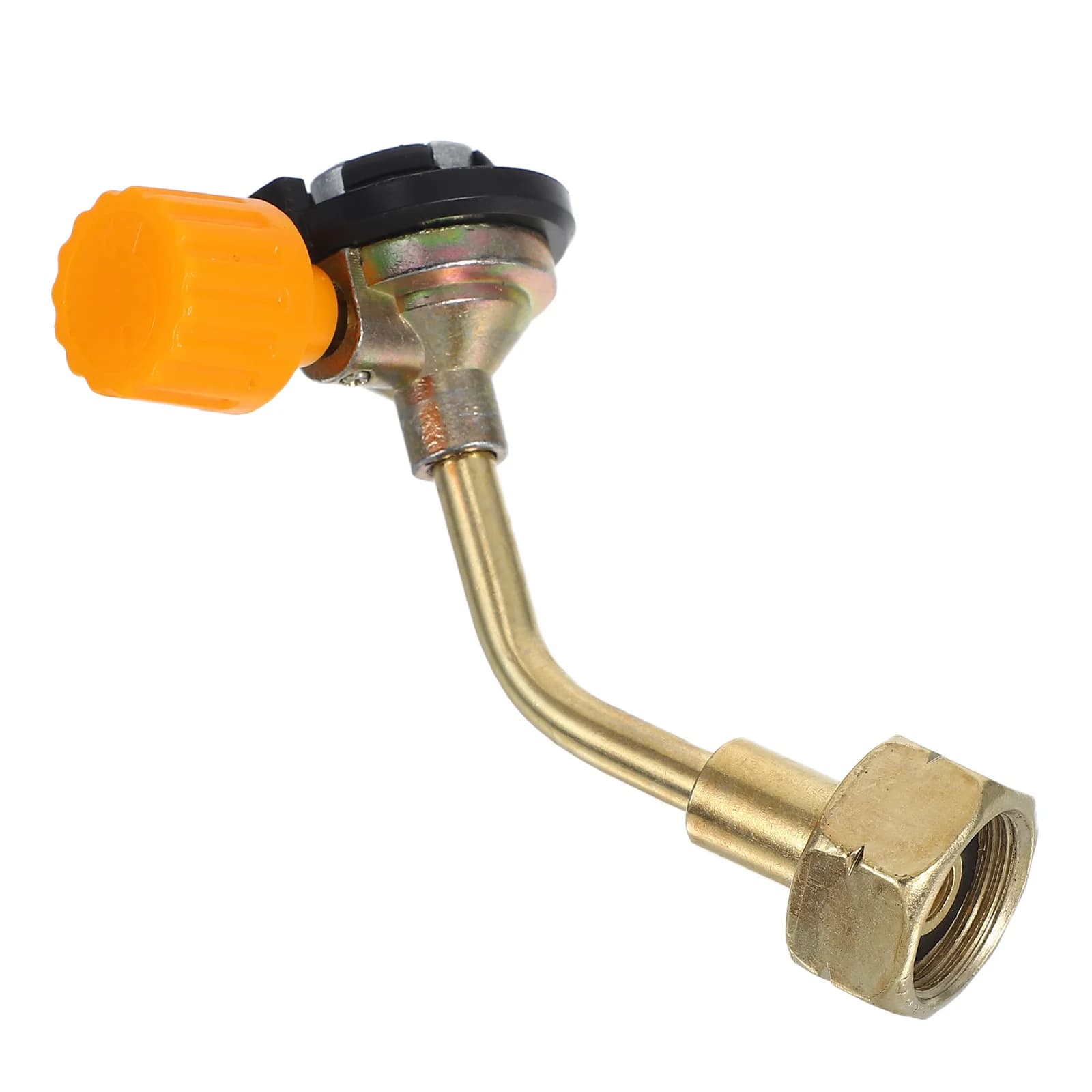 Serbatoio di gas liquido per esterni con valvola di ricarica, adattatore versatile, connettore di ricarica compatto e portatile per uso in campeggio