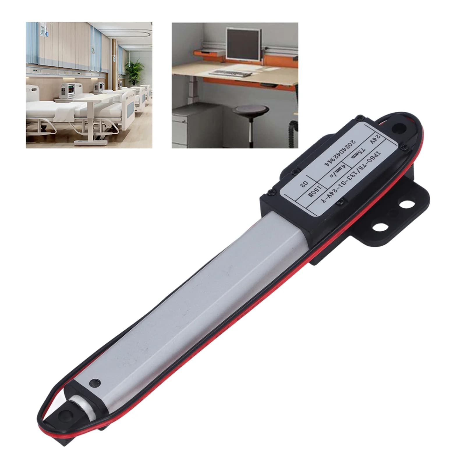 Attuatore Lineare Elettrico Mini Telescopico, Attuatore di Piccolo Movimento 150N 75mm Corsa DC24V 4mm/s per Robot