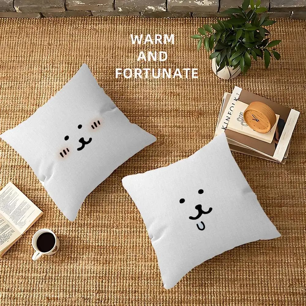 J-Joke B-Bear Cuscino a forma di orsetto, Cuscino Anime, Fodera per cuscino da divano/letto, 45x45 cm, alla moda