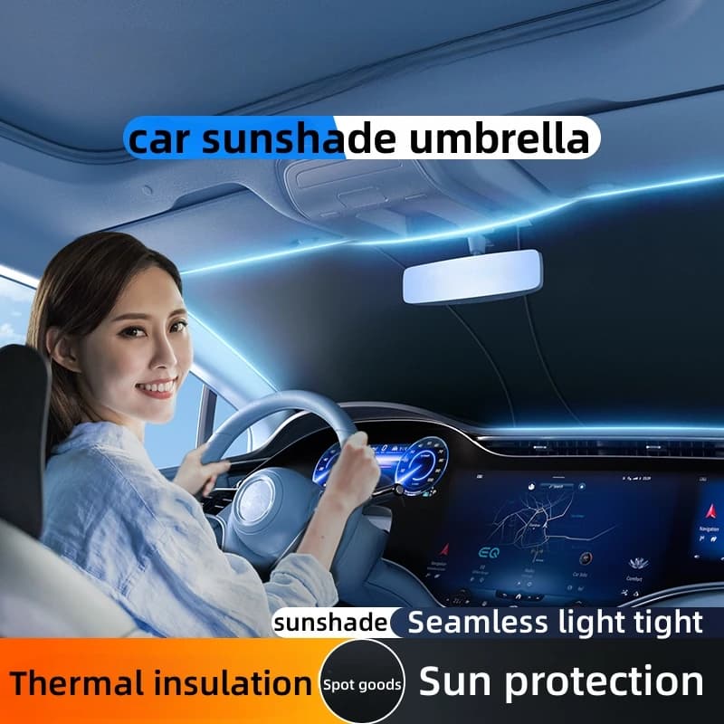 Parabrezza per auto Coperture parasole per finestrino anteriore Protezione solare Protezione UV Ombrellone per accessori parasole estivi per auto