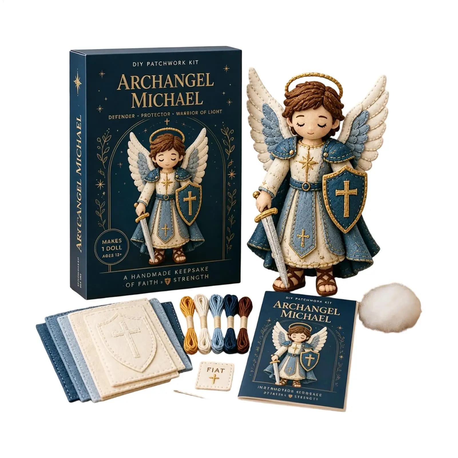 Felt Sewing Kit Virgin Mary Jesus Home Decor 2-Piece Faith-Filled Sewing Craft Kit For Women Men Family Home Living Room Bedroom