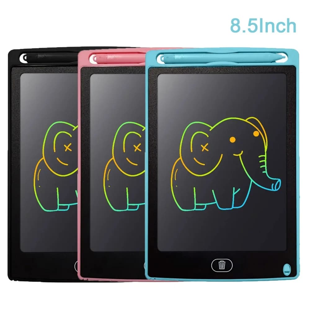 Tavoletta da disegno LCD da 8,5 pollici, tablet elettronico per scrittura, schermo colorato, lavagna per doodle, strumento educativo per bambini dai 3 agli 8 anni, regali di compleanno