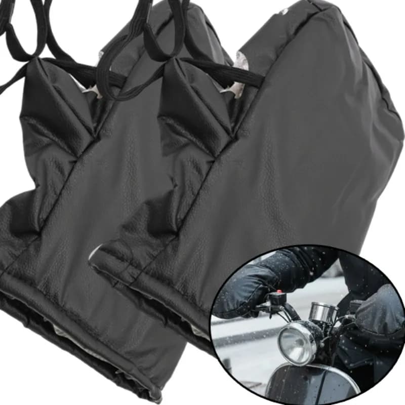 Guanti da moto spessi e caldi antivento Copri manicotti da manubrio invernali per scooter elettrico Bici Uomo Donna Guida in tempo freddo