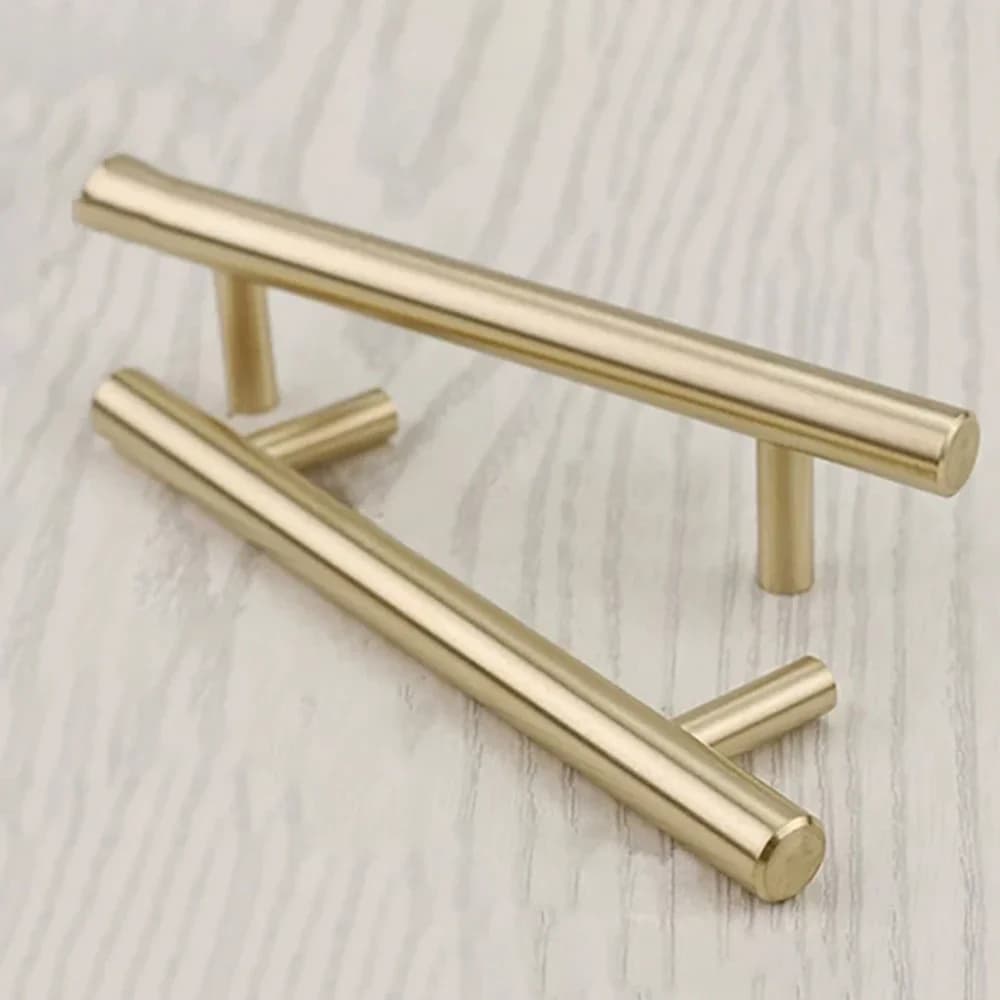 Maniglia in ottone da 5/11,5/18/22/28/38 cm per mobili, armadi e cassetti, stile moderno europeo minimalista.