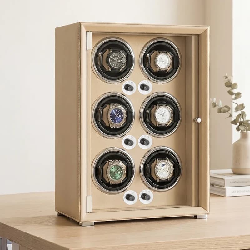 Orologio meccanico in pelle, agitatore automatico per orologi domestici, meccanismo a carica automatica per orologi a pendolo