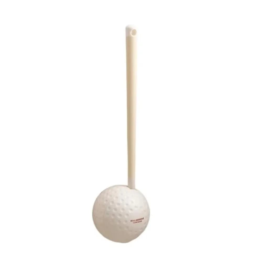 Spazzola per WC dal Design Golf con Base per Appendere a Parete, Pulizia a 360 Gradi, Spazzola per Pulizia Bagno a Doppia Faccia, Gomma Flessibile