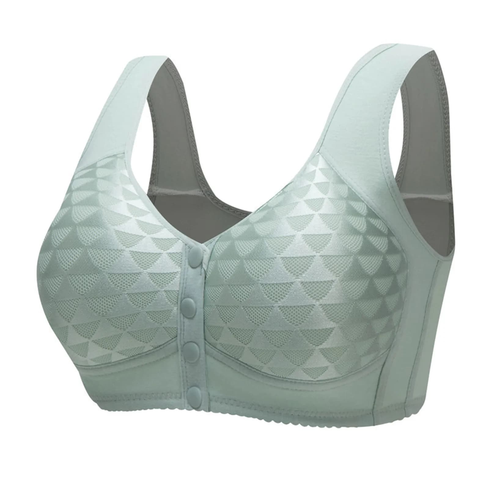 Intimo da donna con apertura frontale con fibbia fissa senza anello in acciaio, reggiseno accessorio per raccolta e raccolta di grandi dimensioni