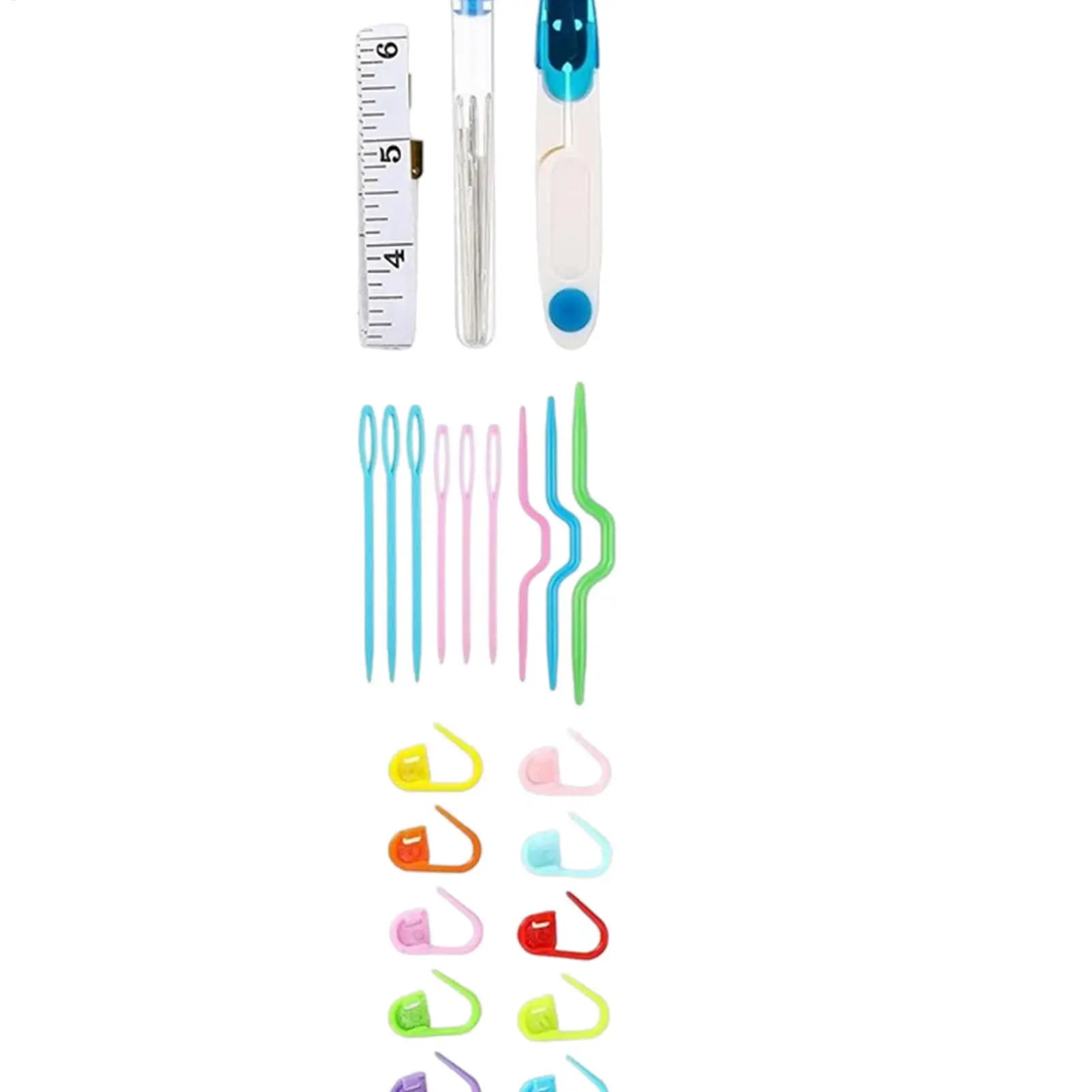 Set di uncinetti ergonomici 6-12mm, colorati con scala trasparente, impugnatura ergonomica imbottita, uncinetti per principianti e adulti.