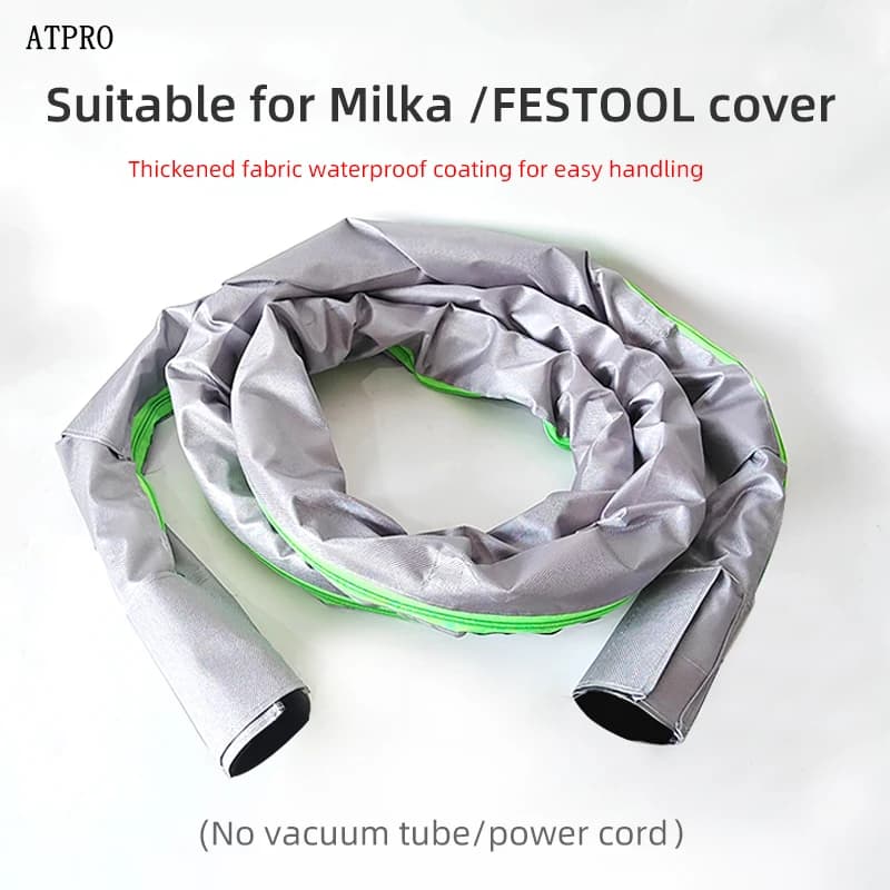 Copertura protettiva da 3,5 m adatta per Mirka Festool Copertura protettiva per tubo a vuoto Tubo di raccolta polvere per evitare l'usura