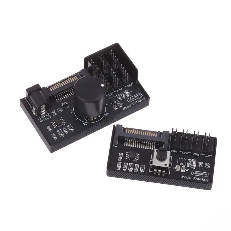 NUOVO Regolatore di Velocità Ventole PWM con Alimentazione SATA DC, Regolatore Ventole a 4 Pin per Server NAS, Controllo Hub PWM a 4 o 6 Vie