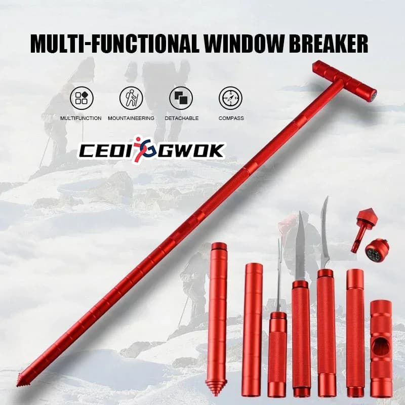 CEOI GWOK Multifunctional trekking poles Detachable walking pole - Perfect equipment for outdoor mountaineering