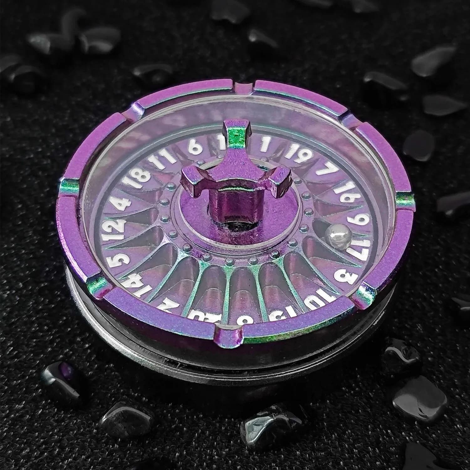 In Stock Metal Lucky Decision Roulette Wheel Fidget Spinner Premium Edc Stress Relief Decompression Toy For Adult Carnival Gift