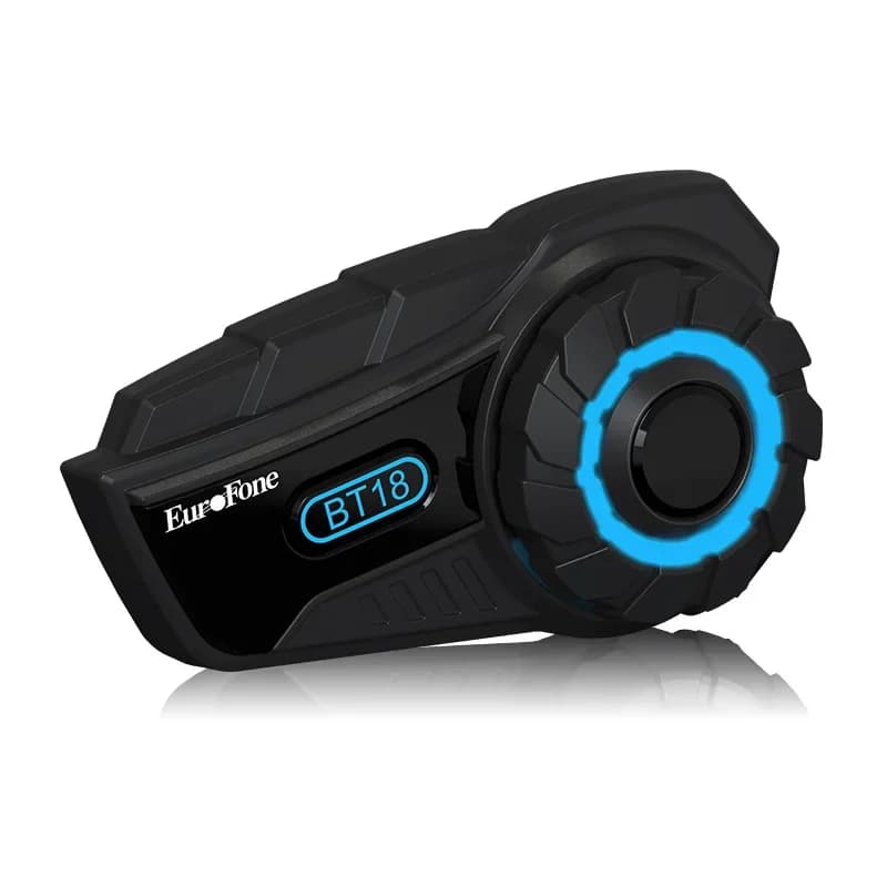 Motorcycle Bluetooth Ear-Hook Helmet Headset Full-Duplex 6-Person Wireless Group Intercom, Waterproof Bluetooth Headset for Ride