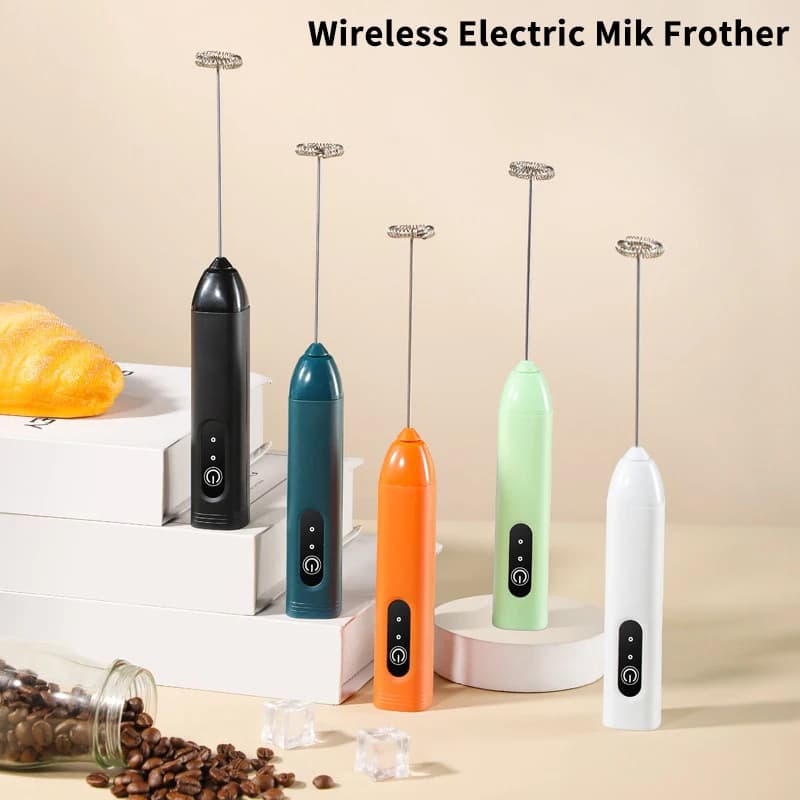 Mini montalatte Frullatore elettrico per uova Frusta per caffè Mixer USB ricaricabile Miscelatore portatile Schiumatore Shaker Frullatore per bevande da cucina