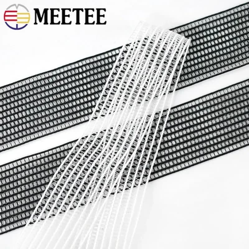10/20Meters 20-50mm Mesh Elastic Band Soft Sewing Waistband Stretch Ribbon Belt Garment Trim Tape Clothing DIY Accessories Craft