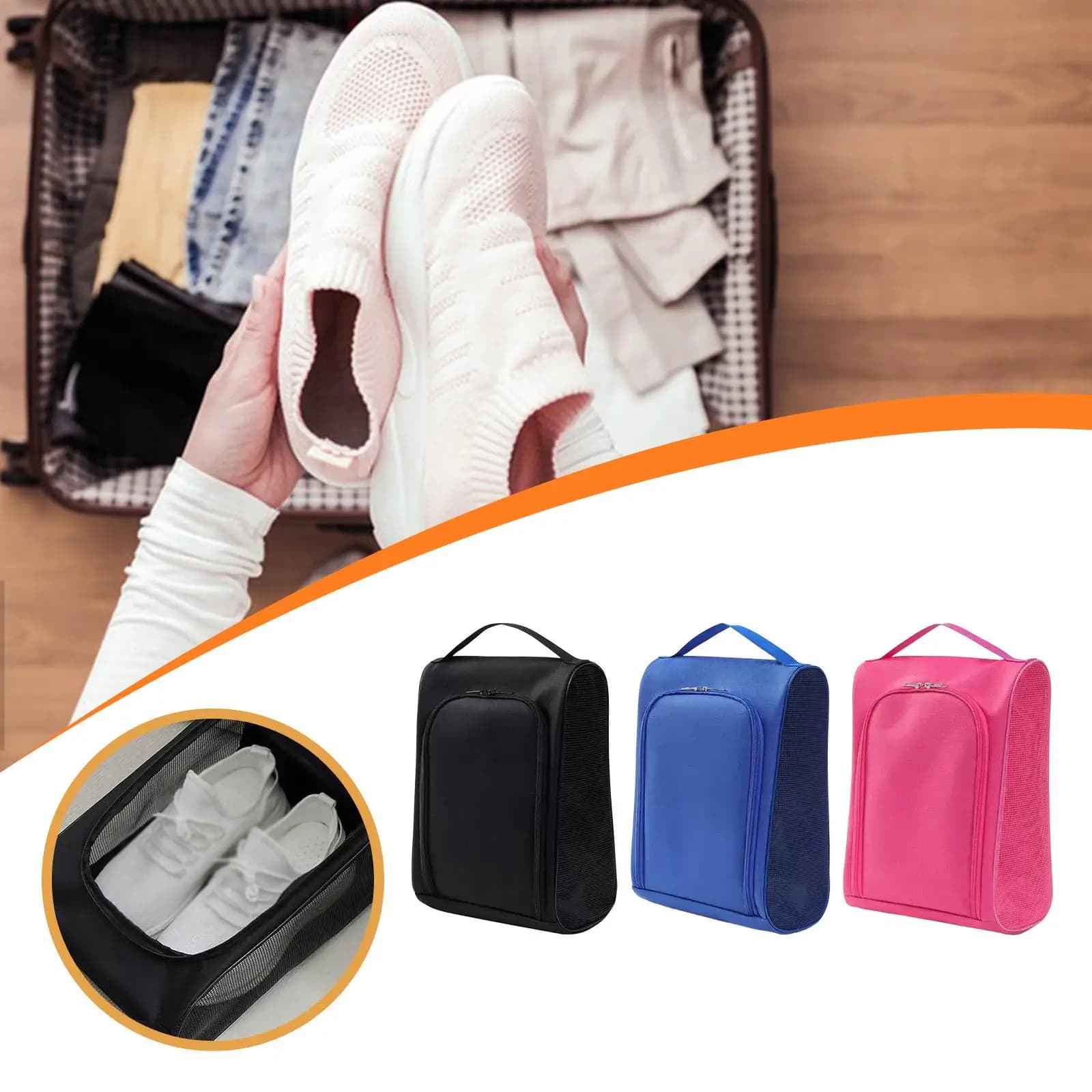 Borsa per scarpe da golf leggera con ventilazione, accessori da golf, borsa da viaggio per scarpe, borsa sportiva per corsa, palestra, danza