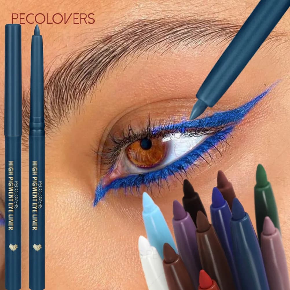 1 penna per eyeliner in gel colorata e impermeabile, facile da usare, perfetta per il trucco quotidiano, essenziale per il trucco