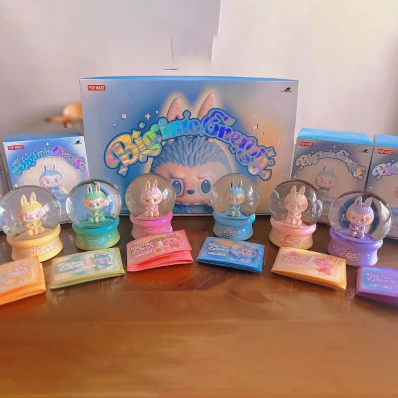 POP MART The Monsters big in Energy Series Mystery Blind Box Crystal Ball LABUBU Figura in vinile da collezione Regalo in edizione limitata