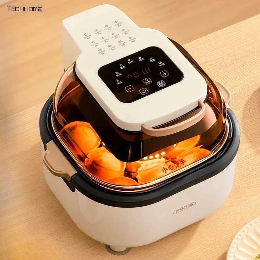 Visual air fryer new home kitchen intelligent digital display easy to clean large capacity air fryer french fries