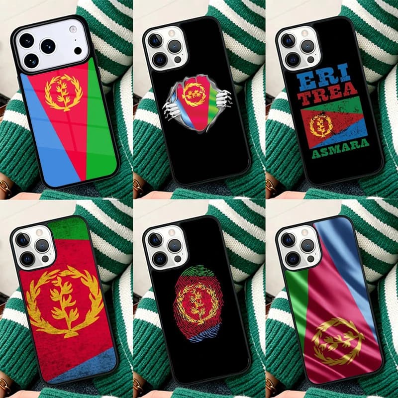 Eritrea Flag Mobile Shockproof Phone Case for iPhone 17 Air 16e 15 11 12 14 13 Pro Max Cover Coque